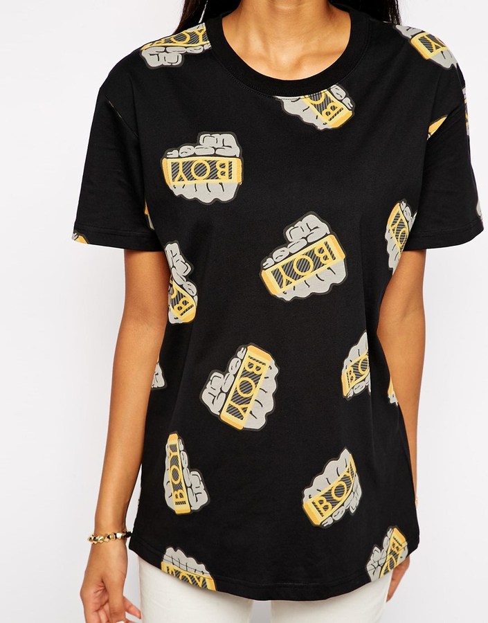 Boy London T Shirt With All Over Knuckle Duster Print, $73 | Asos