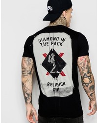 Religion T Shirt With Chest Back Print