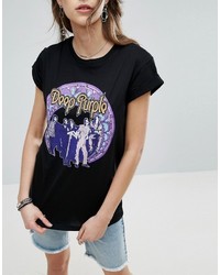 Asos T Shirt With Deep Purple Print