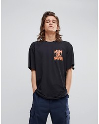YOURTURN T Shirt With Now Or Never Slogan In Black