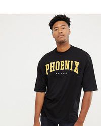 ASOS DESIGN Tall Oversized T Shirt With Half Sleeve And Phoenix City Print