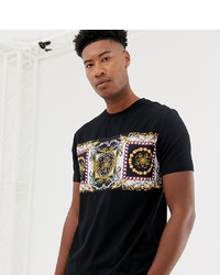 ASOS DESIGN Tall Relaxed T Shirt With Baroque Panel Print