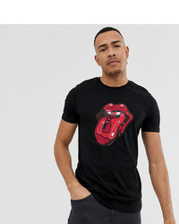 ASOS DESIGN Tall Rolling Stones Liquid Tongue T Shirt