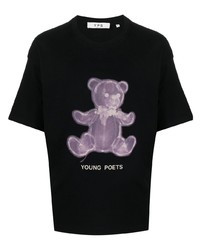 YOUNG POETS Teddy Bear Logo Print T Shirt