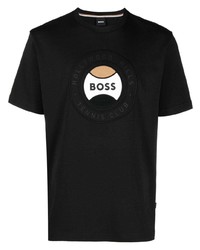 BOSS Tessin 09 Logo Print Cotton T Shirt