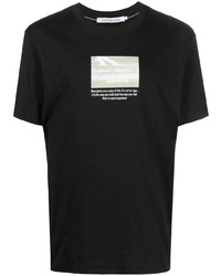 Calvin Klein Jeans Text Print Cotton T Shirt