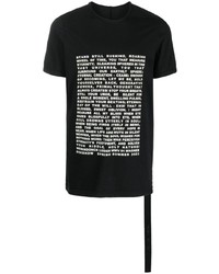 Rick Owens DRKSHDW Text Print T Shirt