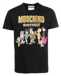 Moschino The Flinstones Logo Print T Shirt