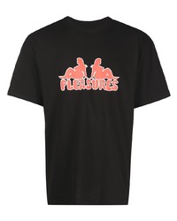 Pleasures Thicc Logo Print T Shirt