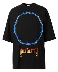 Burberry Thorn Logo Print T Shirt