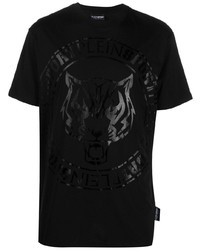 Plein Sport Tiger Logo Print T Shirt