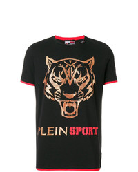 Plein Sport Tiger Logo T Shirt