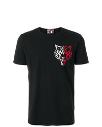 Plein Sport Tiger Motif Chest Print T Shirt