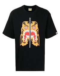 A Bathing Ape Tiger Print Cotton T Shirt