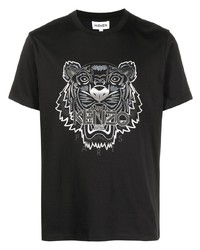Kenzo Tiger Print Logo T Shirt