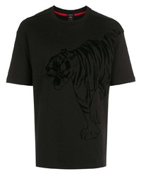 BOSS Tiger Print Short Sleeved T Shirt