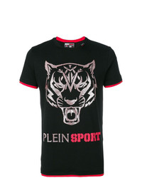 Plein Sport Tiger Print T Shirt