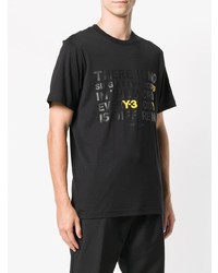 Y-3 Tonal Slogan T Shirt
