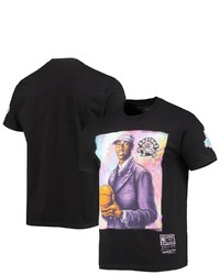 Mitchell & Ness Tracy Mcgrady Black Toronto Raptors Hardwood Classics Draft Day Colorwash T Shirt
