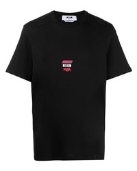 MSGM Triple Logo Print T Shirt