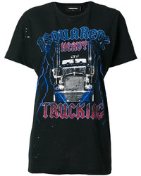 Dsquared2 Trucker Tour Print T Shirt