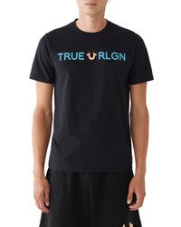 True Religion Brand Jeans True Rlgn Graphic Tee In Jet Black At Nordstrom