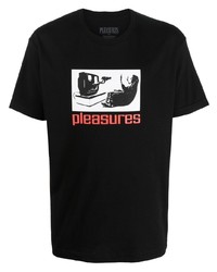 Pleasures Tv Graphic Print T Shirt