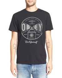 Obey Under Pressure Graphic Crewneck T Shirt