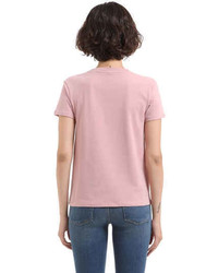 Moschino Underbear Print Cotton Jersey T Shirt
