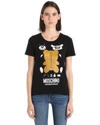 Moschino Underbear Print Cotton Jersey T Shirt