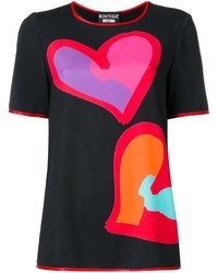 Moschino Boutique Heart Print T Shirt