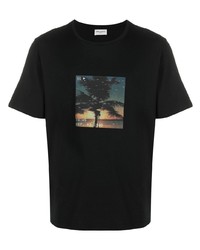 Saint Laurent Vhs Print Short Sleeve T Shirt