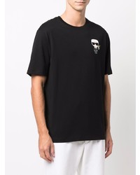 Karl Lagerfeld Virgo Logo Print T Shirt