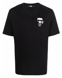 Karl Lagerfeld Virgo Logo Print T Shirt