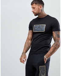EA7 Visibility Logo T Shirt In Black