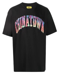 Chinatown Market Watercolor Logo Print Cotton T Shirt
