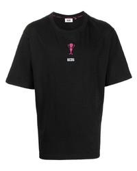 Gcds Wirdo Win Logo Print Cotton T Shirt