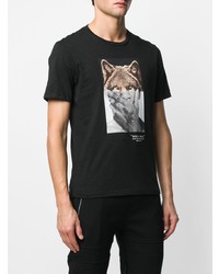 Neil Barrett Wolf Man Print T Shirt