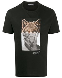 Neil Barrett Wolf Man Print T Shirt