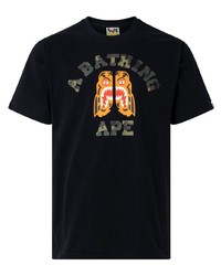 A Bathing Ape Woodland Camo Tiger College T Shirt