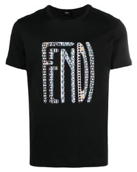 Fendi X Anrealage Logo Print T Shirt