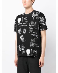 Junya Watanabe MAN X Basquiat Graphic Print Cotton T Shirt