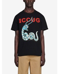 Gucci X Freya Hartas Iccug Print T Shirt