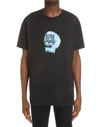 Givenchy X Josh Smith 4g Skull Graphic Tee In 001 Black At Nordstrom