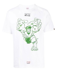 A Bathing Ape X Marvel Hulk Print T Shirt