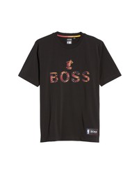 BOSS X Nba Tbasket 2 Miami Heat Logo Graphic Tee