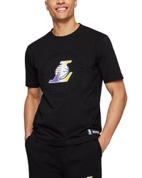 BOSS X Nba Tbasket 3 Emed Graphic Tee In Black La Lakers At Nordstrom