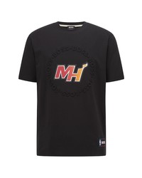 BOSS X Nba Tbasket 3 Emed Graphic Tee In Black Miami Heat At Nordstrom