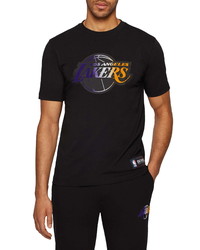 BOSS X Nba Tbasket Los Angeles Lakers Emed Logo Graphic Tee