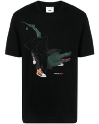Lacoste X Netflix Graphic Print T Shirt